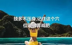 技多不压身,记住这个穴位调脾胃减肥