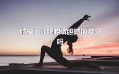 脑梗塞能吃胞磷胆碱钠胶囊吗