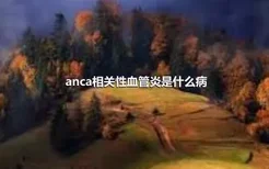 anca相关性血管炎是什么病