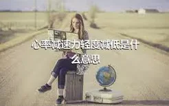 心率减速力轻度减低是什么意思