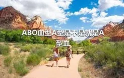 ABO血型A型是不是就是A型血