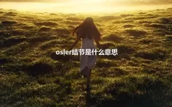 osler结节是什么意思