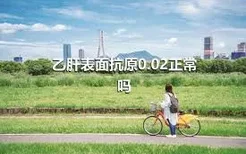 乙肝表面抗原0.02正常吗