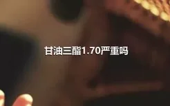 甘油三酯1.70严重吗