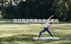 苦瓜真的有降血糖作用吗