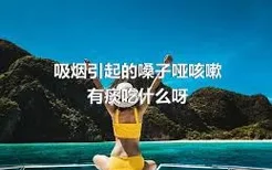 吸烟引起的嗓子哑咳嗽有痰吃什么呀