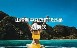 山楂调中丸饭前吃还是饭后吃