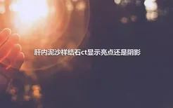 肝内泥沙样结石ct显示亮点还是阴影