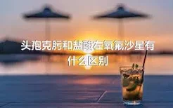 头孢克肟和盐酸左氧氟沙星有什么区别