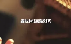 麦粒肿轻度能好吗