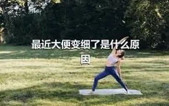 最近大便变细了是什么原因