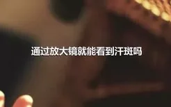 通过放大镜就能看到汗斑吗