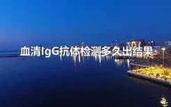 血清IgG抗体检测多久出结果