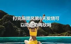 打完麻腮风第8天发烧可以吃臣功再欣吗