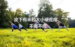 皮下有米粒大小硬疙瘩、不痛不痒