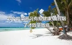 六个炒菜恶习有损健康 油冒烟了才放菜致癌