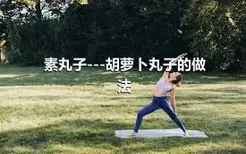 素丸子---胡萝卜丸子的做法