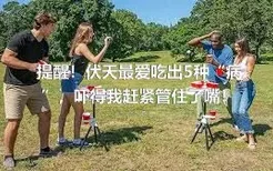 提醒！伏天最爱吃出5种“病”，吓得我赶紧管住了嘴！