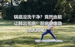 锅底没洗干净？竟然也能让肺出毛病！厨房健康隐患大揭秘！