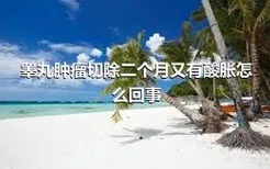 睾丸肿瘤切除二个月又有酸胀怎么回事