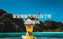 宝宝肠胀气可以贴丁桂儿脐贴吗