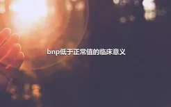 bnp低于正常值的临床意义