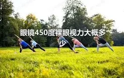 眼镜450度裸眼视力大概多少